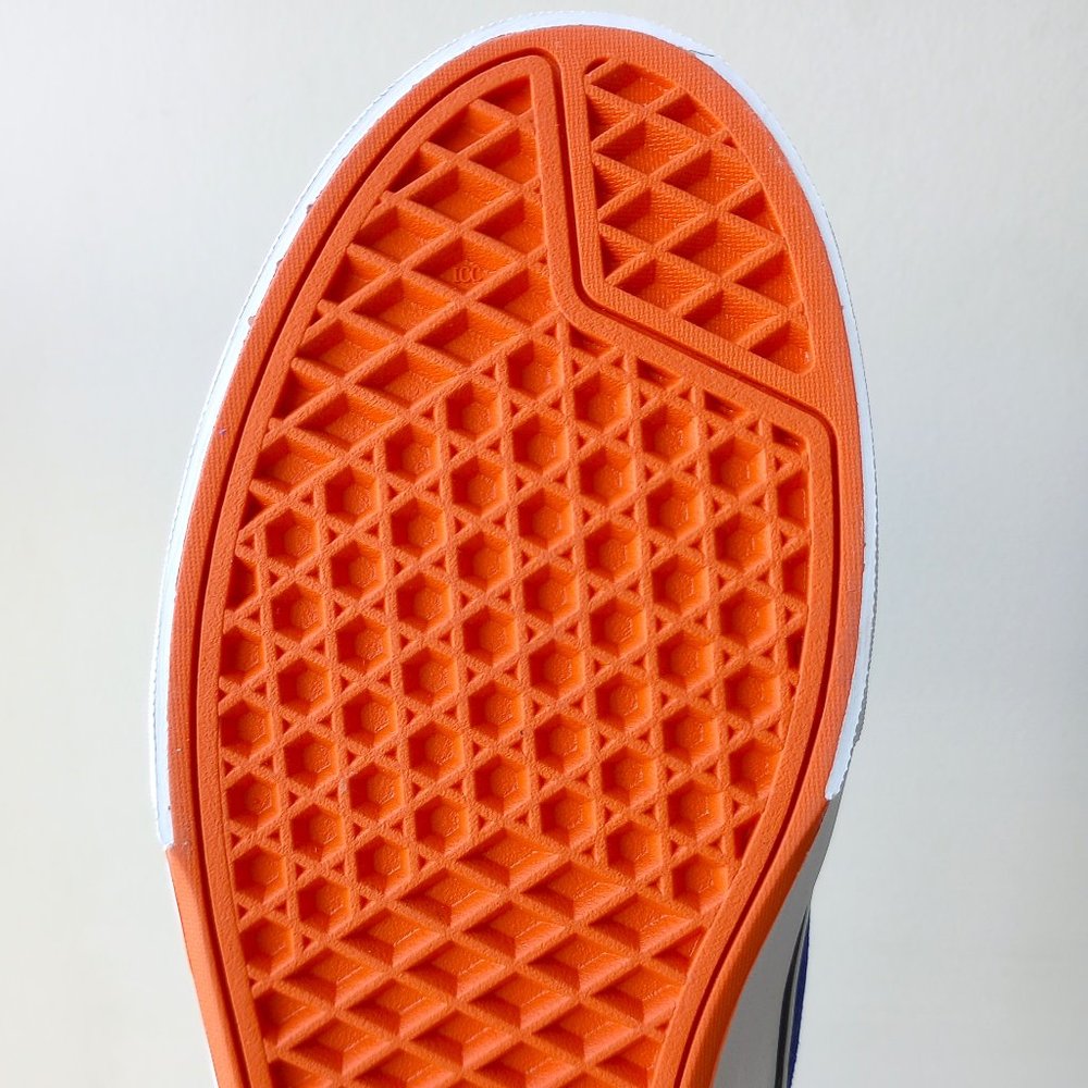 Vans Men's Kyle Walker Suede / Canvas Sneaker in Awesome Athletic Blue / Orange - Picture 14 of 14